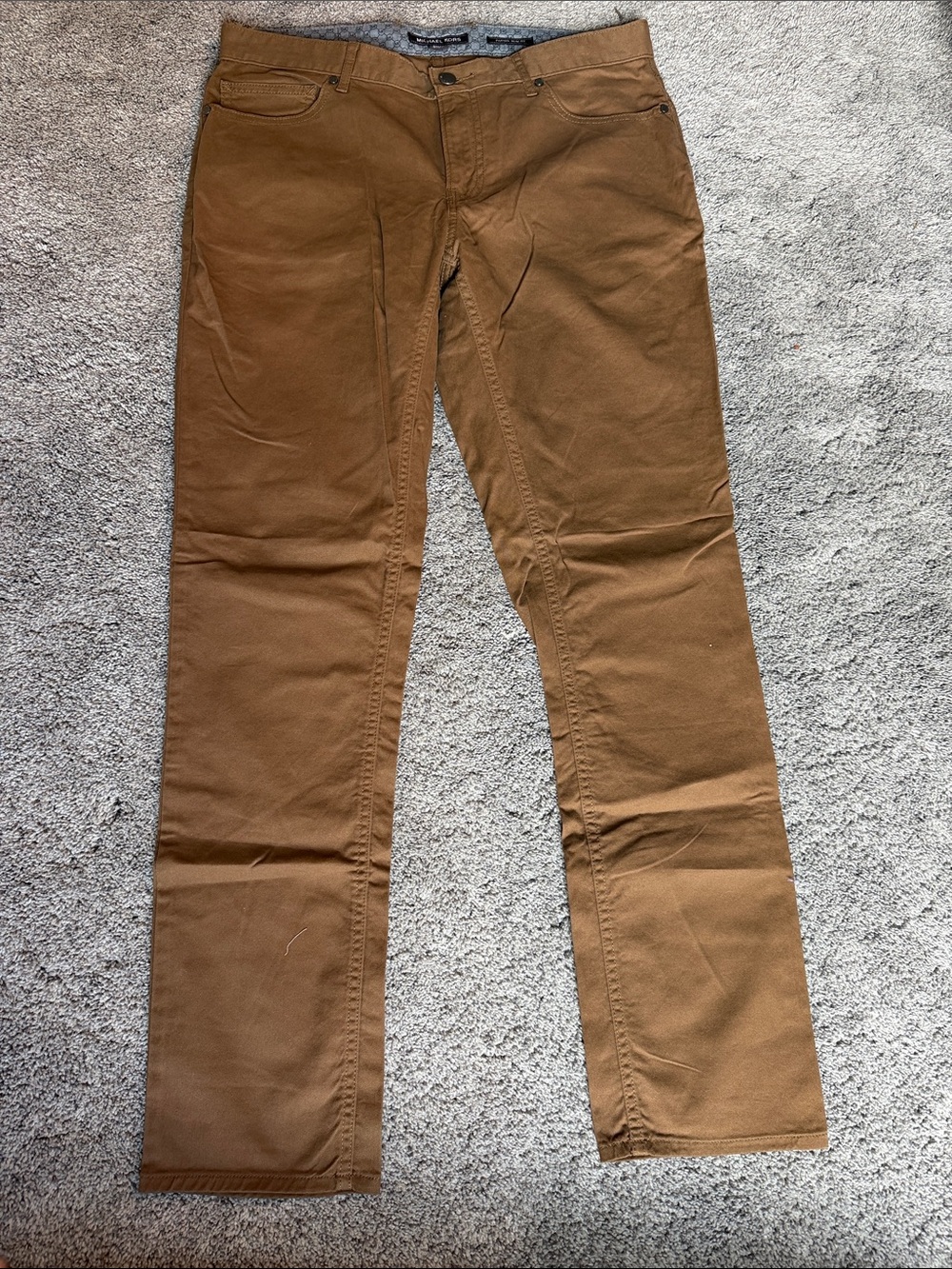 Men's Michael Kors Brown Slim Pants  Everyday Trousers